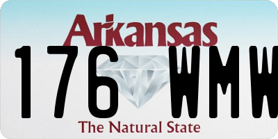 AR license plate 176WMW