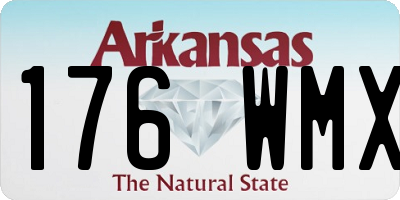AR license plate 176WMX