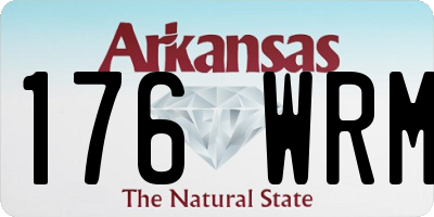 AR license plate 176WRM