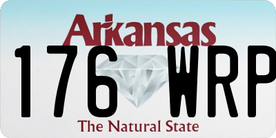 AR license plate 176WRP