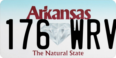 AR license plate 176WRV