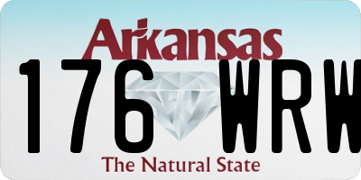 AR license plate 176WRW
