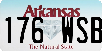 AR license plate 176WSB