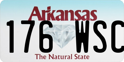 AR license plate 176WSC