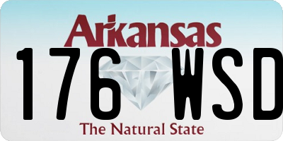 AR license plate 176WSD