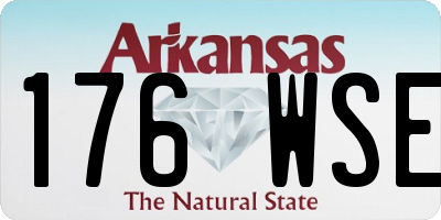 AR license plate 176WSE