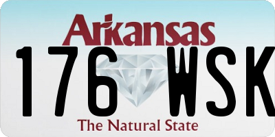 AR license plate 176WSK
