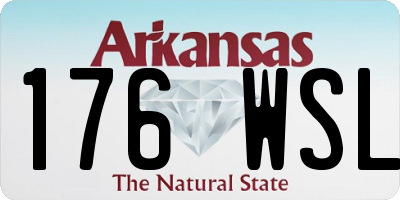 AR license plate 176WSL