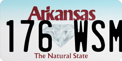 AR license plate 176WSM