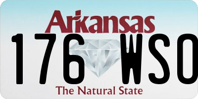 AR license plate 176WSO