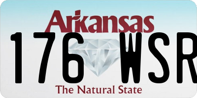 AR license plate 176WSR