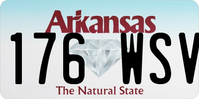 AR license plate 176WSV