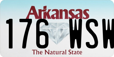 AR license plate 176WSW