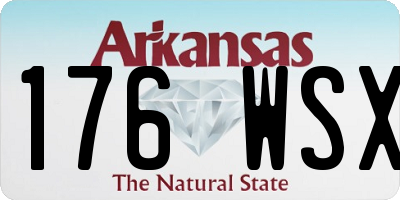 AR license plate 176WSX