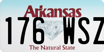 AR license plate 176WSZ