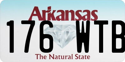 AR license plate 176WTB