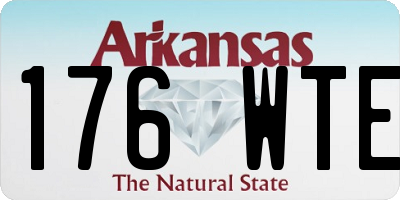 AR license plate 176WTE