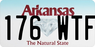 AR license plate 176WTF