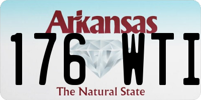 AR license plate 176WTI