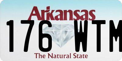 AR license plate 176WTM