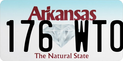 AR license plate 176WTO