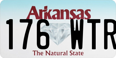 AR license plate 176WTR