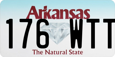 AR license plate 176WTT