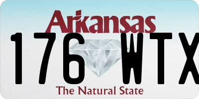 AR license plate 176WTX