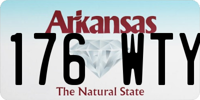 AR license plate 176WTY