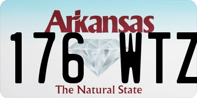 AR license plate 176WTZ