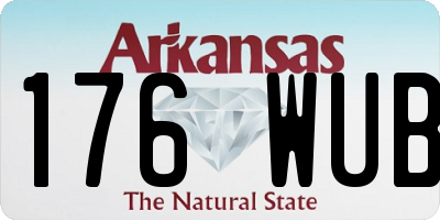AR license plate 176WUB