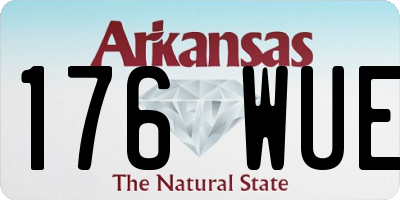 AR license plate 176WUE