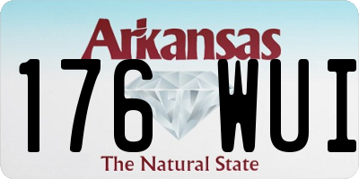 AR license plate 176WUI