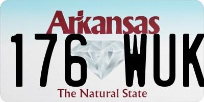 AR license plate 176WUK