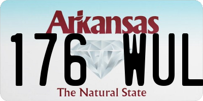 AR license plate 176WUL