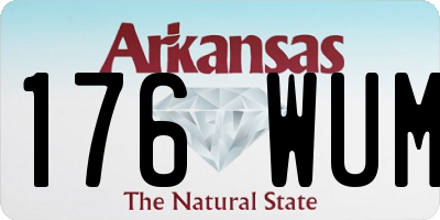 AR license plate 176WUM