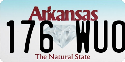 AR license plate 176WUO