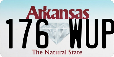 AR license plate 176WUP