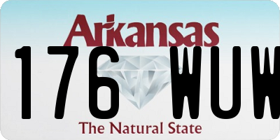 AR license plate 176WUW