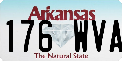AR license plate 176WVA
