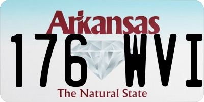 AR license plate 176WVI