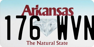 AR license plate 176WVN