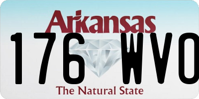 AR license plate 176WVO