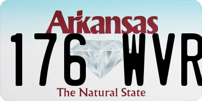 AR license plate 176WVR