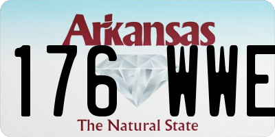 AR license plate 176WWE