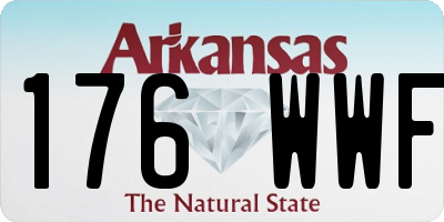 AR license plate 176WWF