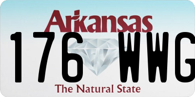 AR license plate 176WWG