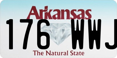 AR license plate 176WWJ