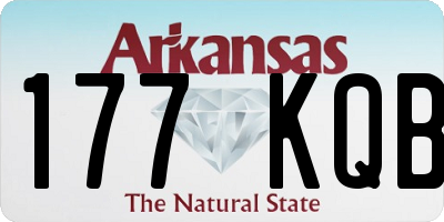 AR license plate 177KQB
