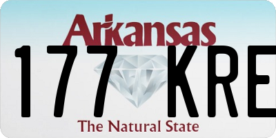 AR license plate 177KRE